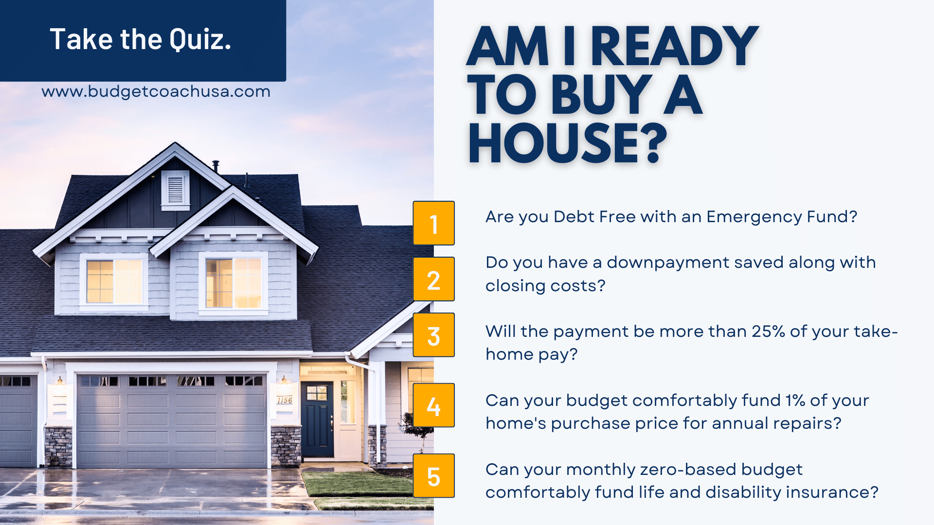 Am I ready to buy a house questions.